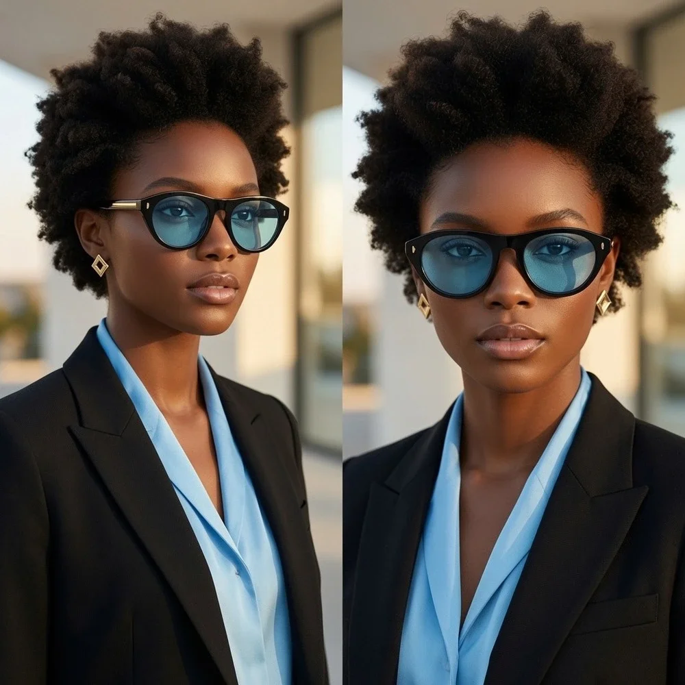 Sunglasses Streetwear Hip Hop Shape Urban Avant‎ Garde Women New Contour Goggles